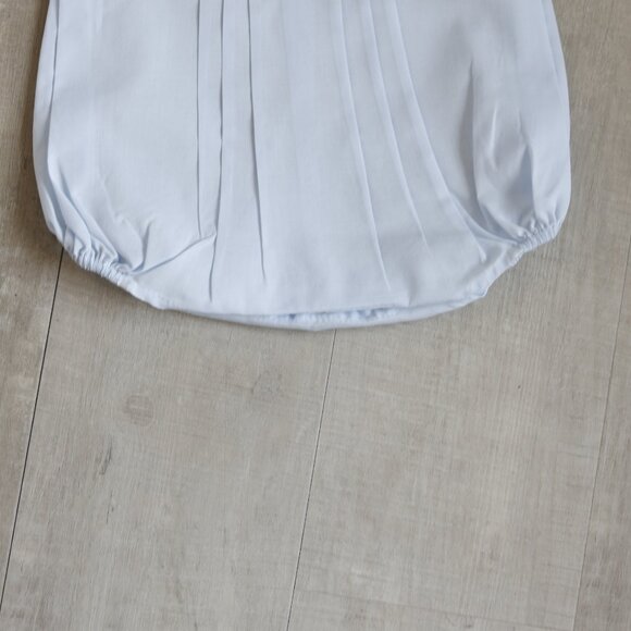 Blue Heirloom PinTucked Button Belted Creeper Feltman Brothers Portrait NWT - Picture 4 of 4